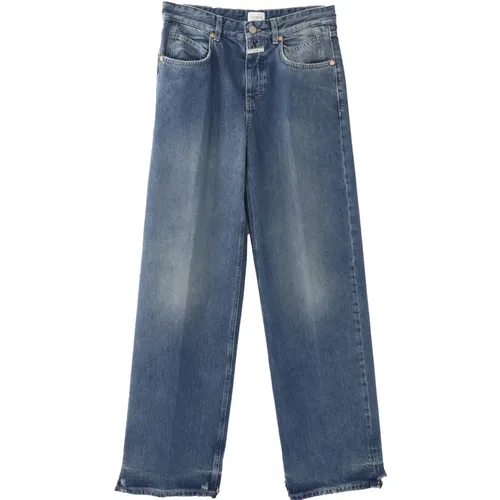 Weite Denim-Jeans mit zerrissenen Details , Damen, Größe: W26 - closed - Modalova