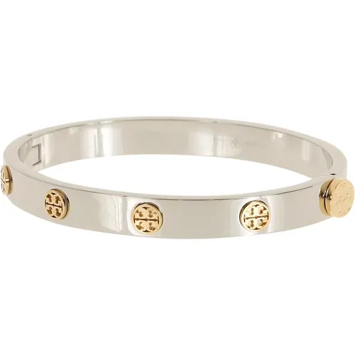 Stud Hinge Bracelet in Gold and Silver , female, Sizes: S - TORY BURCH - Modalova