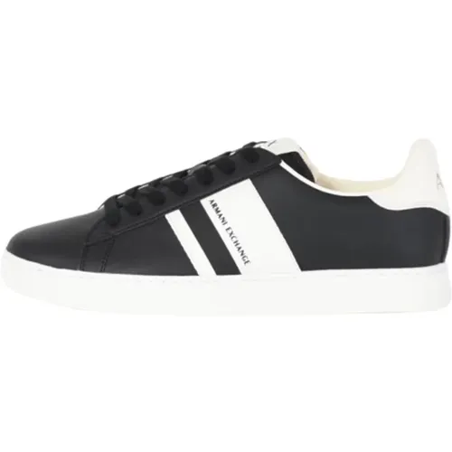 Sneaker aus synthetischem Leder mit Gummisohle , Herren, Größe: 42 EU - Armani Exchange - Modalova