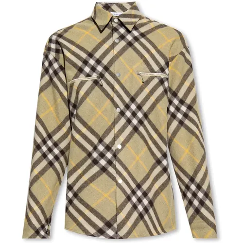 Checked shirt , male, Sizes: XL, L, S - Burberry - Modalova