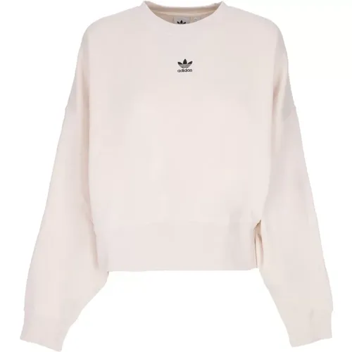 Wonder White Crewneck Sweatshirt , Damen, Größe: 2XL - Adidas - Modalova