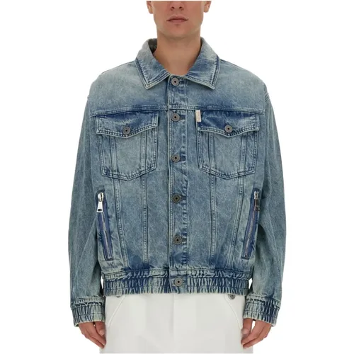 Denimjacke Regular Fit 100% Baumwolle - Balmain - Modalova