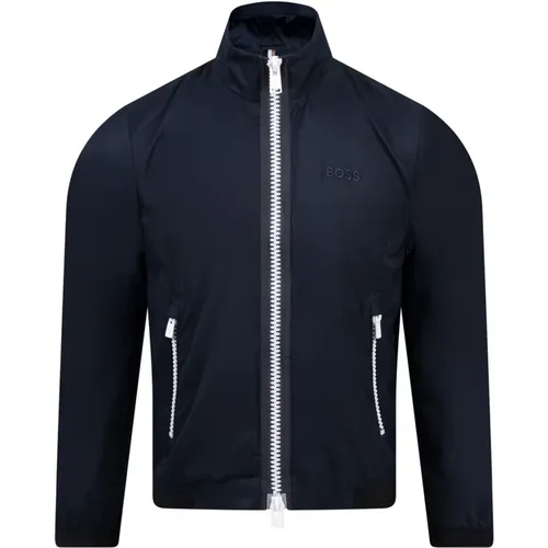 Windproof Jacket with Hood , male, Sizes: S, M, L, XL - Hugo Boss - Modalova