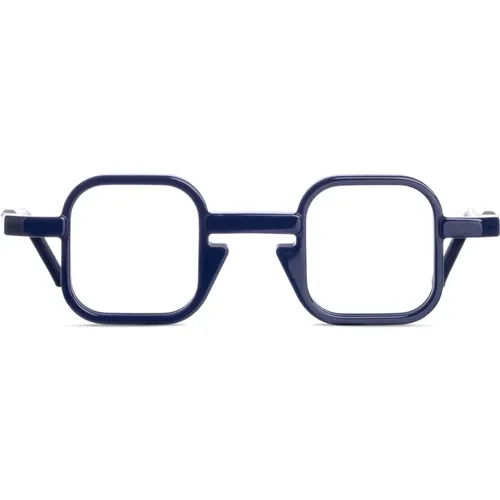 Square Bio-Acetate Eyeglasses Navy , female, Sizes: 39 MM - Vava Eyewear - Modalova