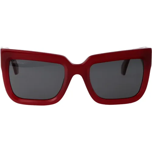 Firenze Sonnenbrille für Stilvollen Sonnenschutz - Off White - Modalova