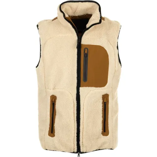 Creme Gilet Mantel für Männer , Herren, Größe: M - PAUL & SHARK - Modalova