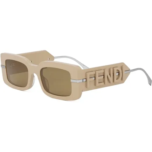 Stylish Sunglasses with Frame , female, Sizes: 51 MM - Fendi - Modalova