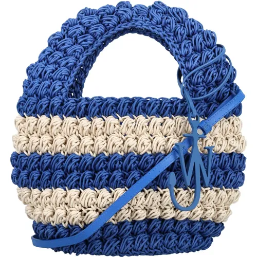 Women's Bags Handbag Blue White Stripe Ss24 , female, Sizes: ONE SIZE - JW Anderson - Modalova