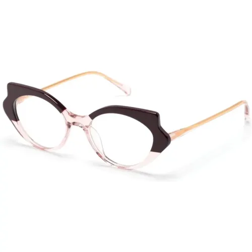 Rosa Optische Brille Stilvolles Must-Have , Damen, Größe: 50 MM - Kaleos - Modalova
