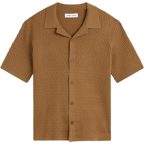 Sagabin SS Summer Shirt , male, Sizes: XL, M - Samsøe Samsøe - Modalova