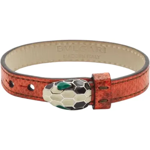 Pre-owned Leather bracelets , female, Sizes: ONE SIZE - Bvlgari Vintage - Modalova