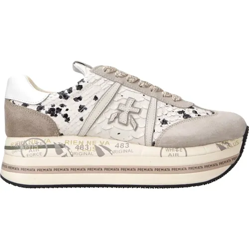 Animalier Beth Sneakers mit Wildleder-Details , Damen, Größe: 39 EU - Premiata - Modalova