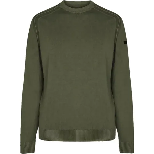 Mens Military Cotton Raglan Sleeve Shirt , male, Sizes: L, M, XL, 2XL - RRD - Modalova