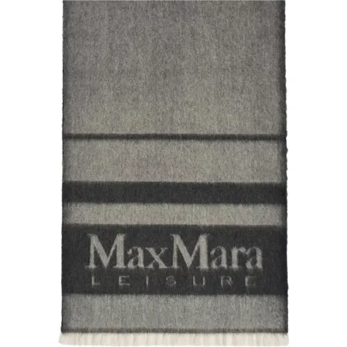 Grauer Schal Stilvolles Modisches Accessoire - Max Mara - Modalova