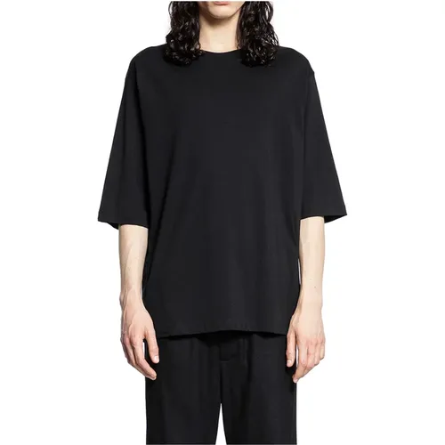 Schwarzes Grafikdruck Oversized T-Shirt - Thom Krom - Modalova