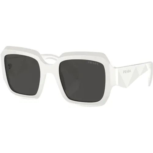 Klassische Schwarze Sonnenbrille , Damen, Größe: 53 MM - Prada - Modalova