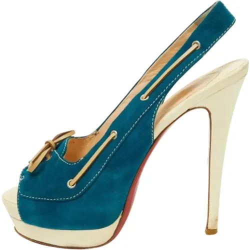 Pre-owned Leather heels , female, Sizes: 7 UK - Christian Louboutin Pre-owned - Modalova