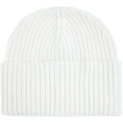 Ivory Gerippte Kaschmir Beanie , Herren, Größe: XL - BRUNELLO CUCINELLI - Modalova