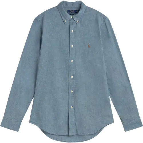 Chambray Hemd , Herren, Größe: XL - Polo Ralph Lauren - Modalova