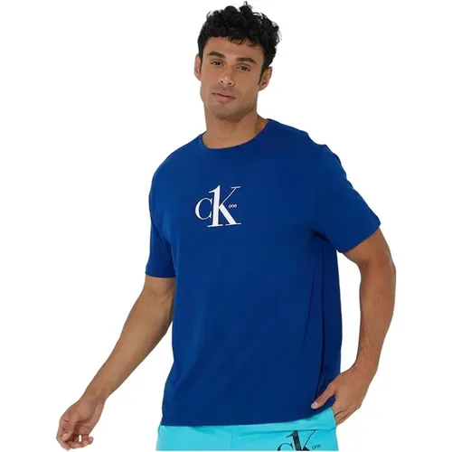 T-shirt , Herren, Größe: L - Calvin Klein - Modalova