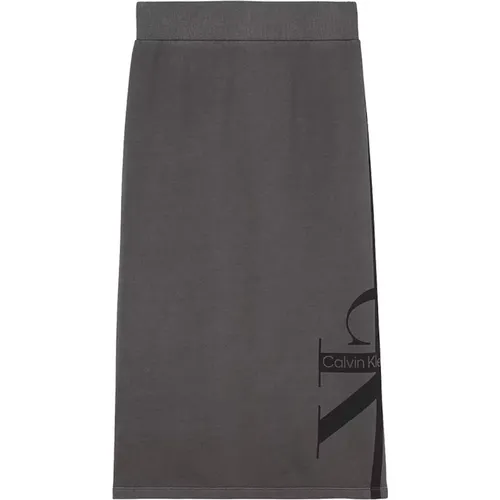 Monologue Aquifer Midi Skirt , female, Sizes: XS - Calvin Klein - Modalova
