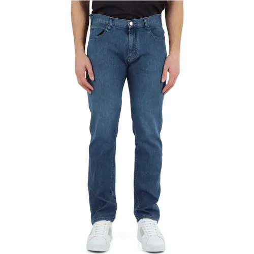 Regular Fit Five Pocket Jeans , male, Sizes: W30, W32, W31, W33, W38 - Emporio Armani - Modalova