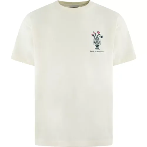 Herren T-Shirt Vase , Herren, Größe: S - Drole de Monsieur - Modalova