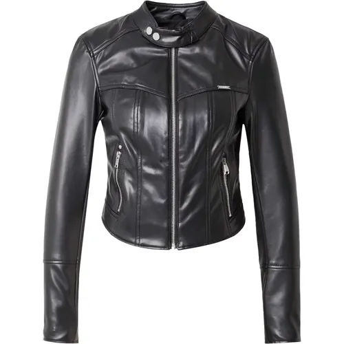 Stylische Moto Jacke für Frauen , Damen, Größe: XL - Guess - Modalova