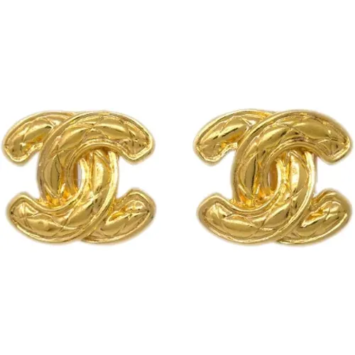 Pre-owned Metal earrings , female, Sizes: ONE SIZE - Chanel Vintage - Modalova