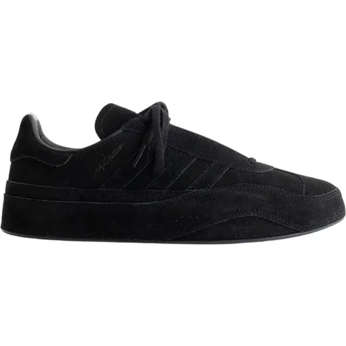 Schwarze Wildleder Schnürschuhe , Herren, Größe: 38 1/2 EU - Y-3 - Modalova