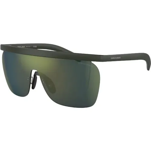 Schwarze Acetat-Sonnenbrille für Männer - Giorgio Armani - Modalova