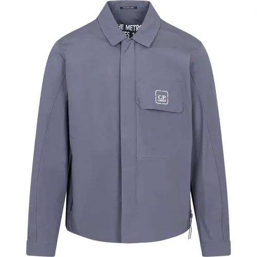 Blaue Ombre Overshirt Jacke Ss23 , Herren, Größe: XL - C.P. Company - Modalova