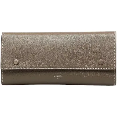 Pre-owned Leather wallets , female, Sizes: ONE SIZE - Celine Vintage - Modalova