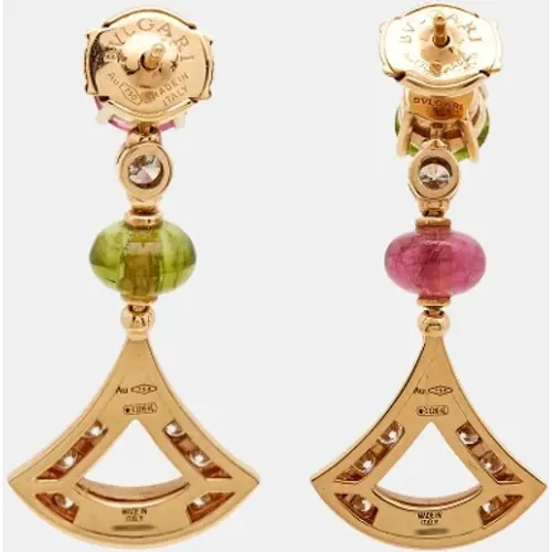 Pre-owned Fabric earrings , female, Sizes: ONE SIZE - Bvlgari Vintage - Modalova