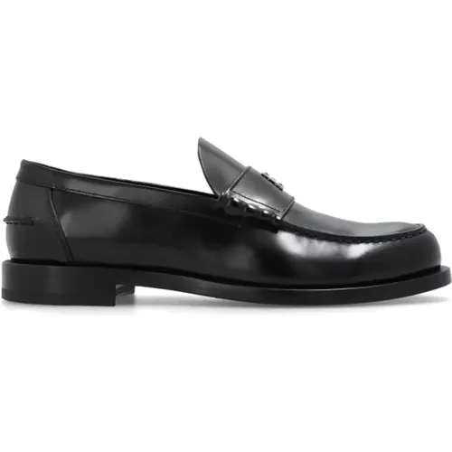 Leather loafers with logo , male, Sizes: 9 UK, 6 UK, 8 UK, 10 UK, 7 UK, 7 1/2 UK, 11 UK, 9 1/2 UK, 8 1/2 UK - Givenchy - Modalova