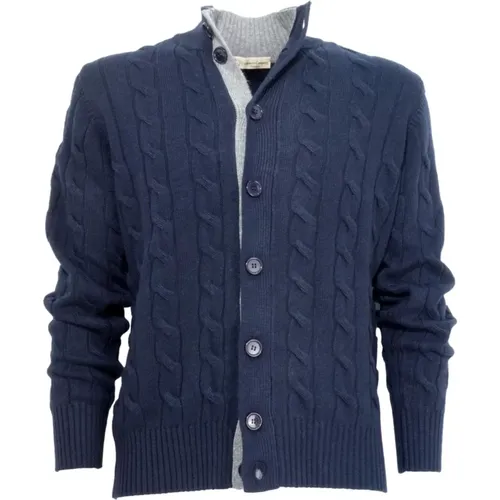 Cardigan , male, Sizes: XL, 3XL, 4XL, 2XL - Cashmere Company - Modalova