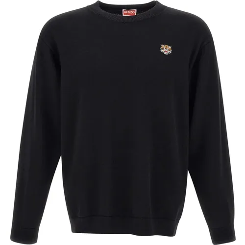 Paris Schwarzer Pullover , Herren, Größe: XL - Kenzo - Modalova