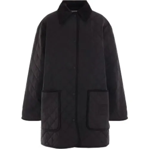 Quilted Corduroy Coat , female, Sizes: XS, S - TotêMe - Modalova