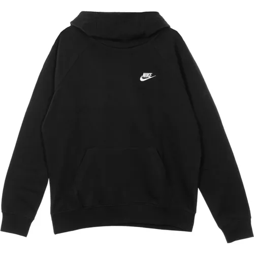 Kapuzen Leichter Sweatshirt Schwarz/Weiß , Herren, Größe: XS - Nike - Modalova