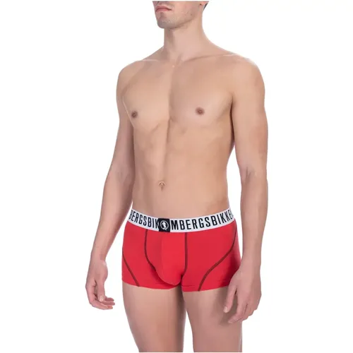 Boxer With Logo , male, Sizes: XL, 2XL, S, M, L - Bikkembergs - Modalova