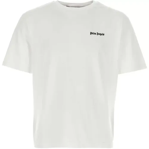 Cotton T-Shirt - Clic Style , male, Sizes: M, XS, S - Palm Angels - Modalova