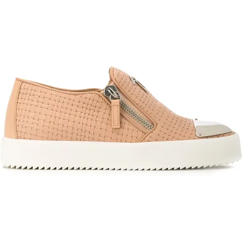 Leder Logo Loafers , Damen, Größe: 39 EU - giuseppe zanotti - Modalova