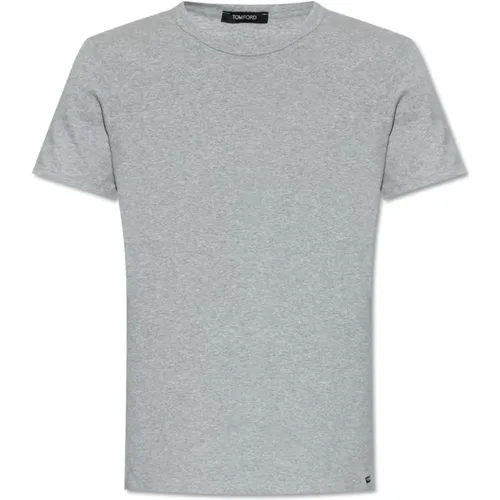 T-Shirt mit Logo , Herren, Größe: S - Tom Ford - Modalova