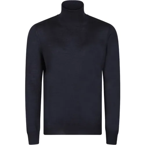 Dunkelblauer Rollkragenpullover - Gran Sasso - Modalova