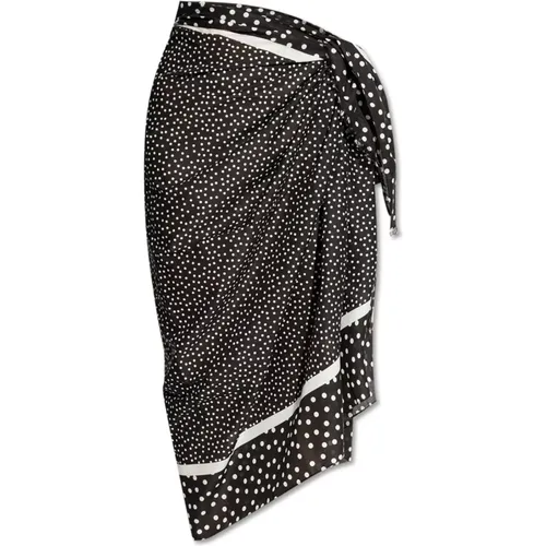 Pareo mit Polka Dot-Muster , Damen, Größe: ONE Size - Dolce & Gabbana - Modalova