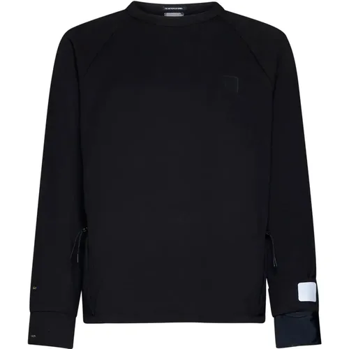 Schwarzer Metropolis Pullover mit Applikationslogo , Herren, Größe: M - C.P. Company - Modalova