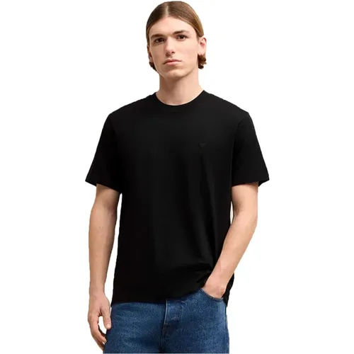 Bio-Baumwoll-Jersey-T-Shirt - Schwarz , Herren, Größe: M - Ami Paris - Modalova