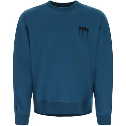 Blaues Baumwollmisch-Sweatshirt , Herren, Größe: M - Ader Error - Modalova