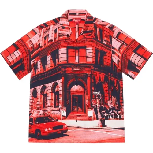 Limited Edition Rayon S/S Shirt , male, Sizes: M - Supreme - Modalova