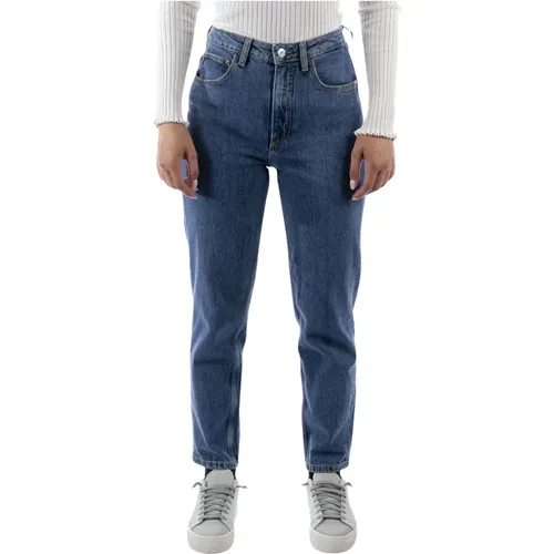 Mom blaue Jeans , Damen, Größe: W25 L29 - Guess - Modalova